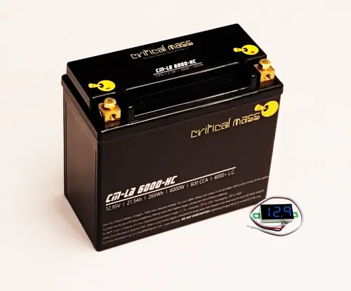 Critical Mass High-Capacity Car Audio Lithium Power Cell Battery